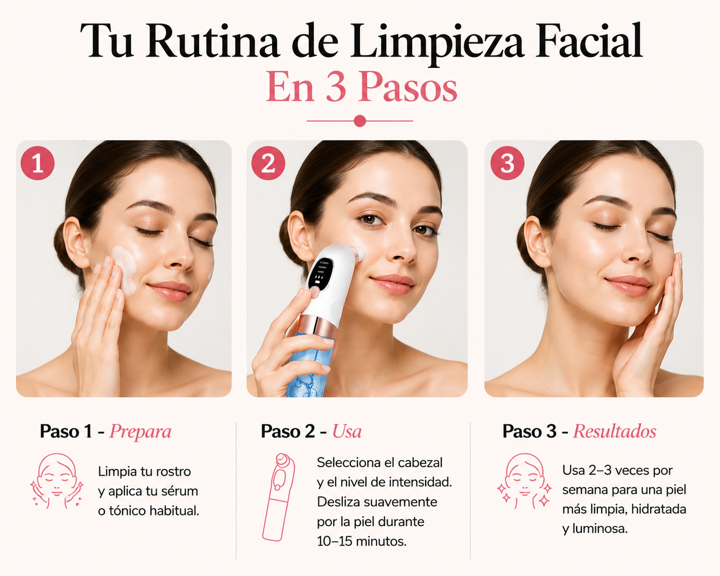 Facial Eléctrico con Infusión de Oxígeno y Limpieza Profunda