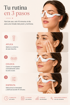 Masajeador de Ojos con Luz Roja y Microcorriente EMS